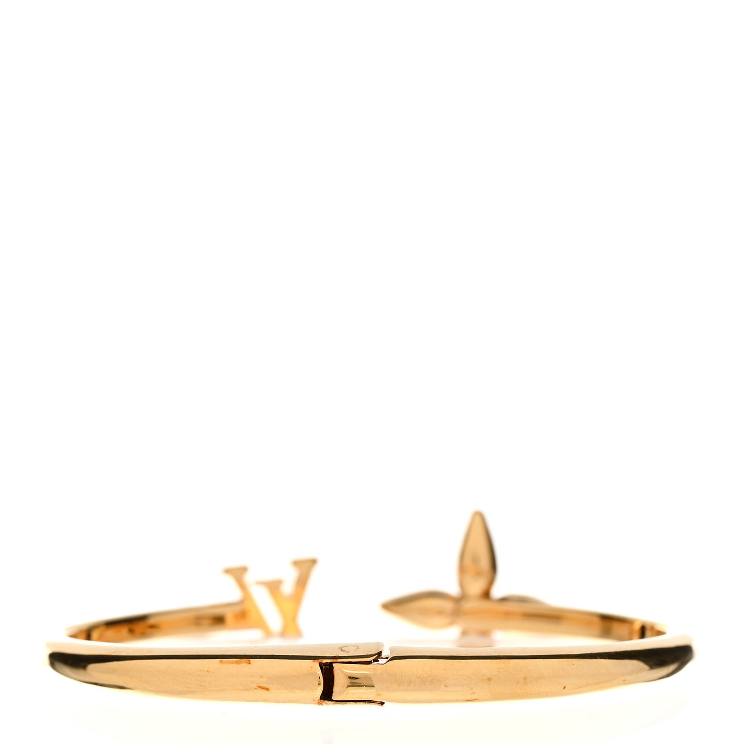 Metal Crystal Louisette Signature Bracelet S Gold