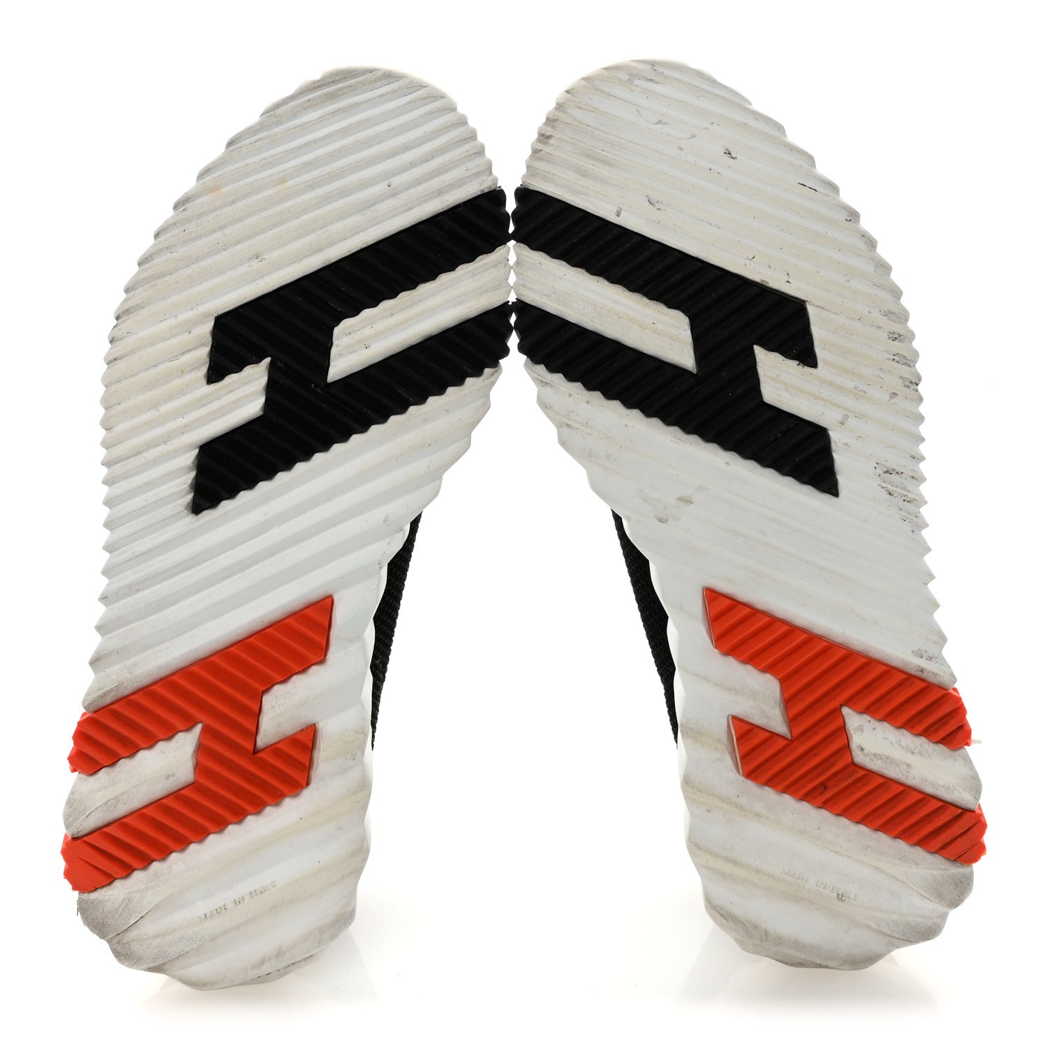 Hermes Air Mesh Suede Goatskin Bouncing Sneakers 35 Black Orange 6 of 9