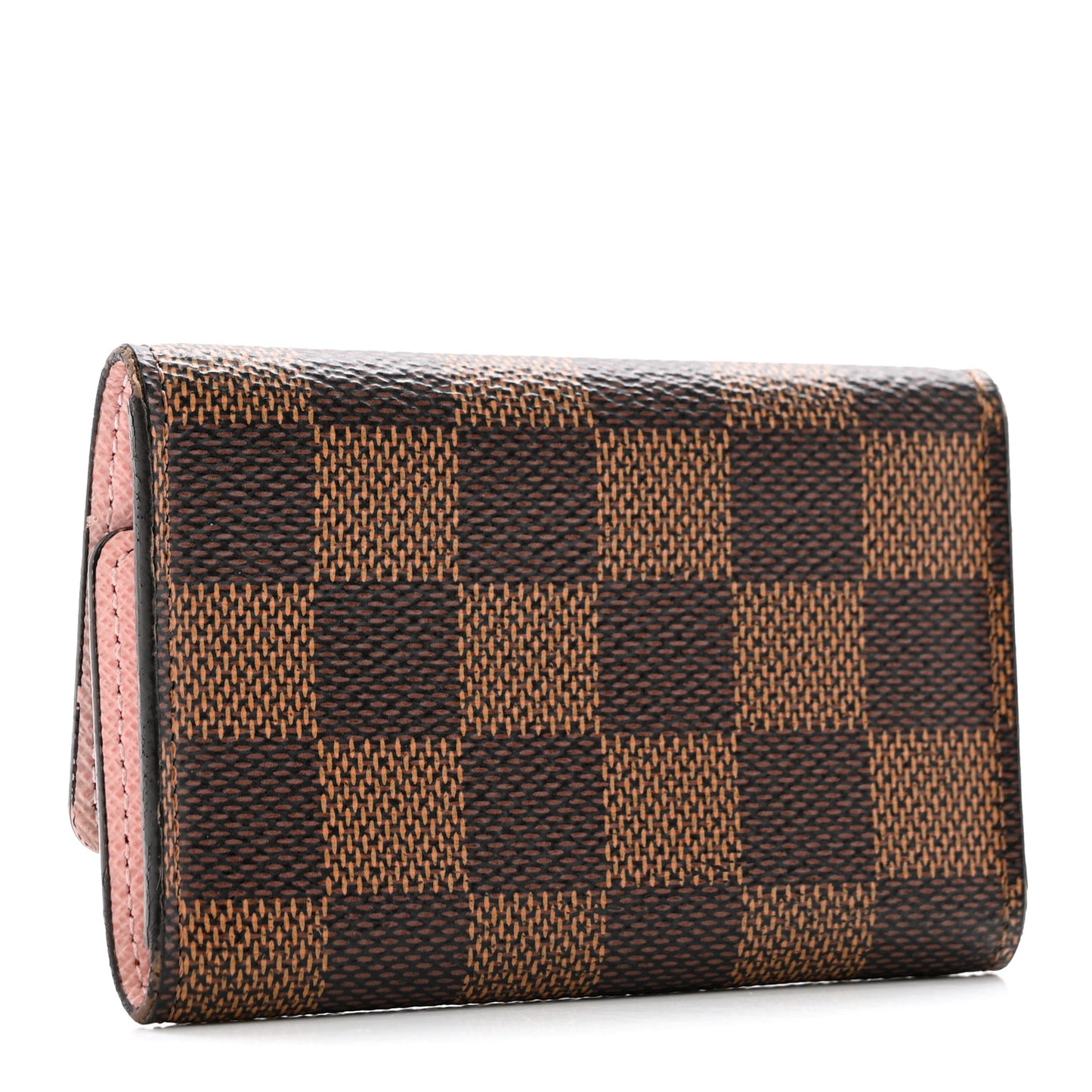 Damier Ebene Multicles 6 Key Holder Rose Ballerine