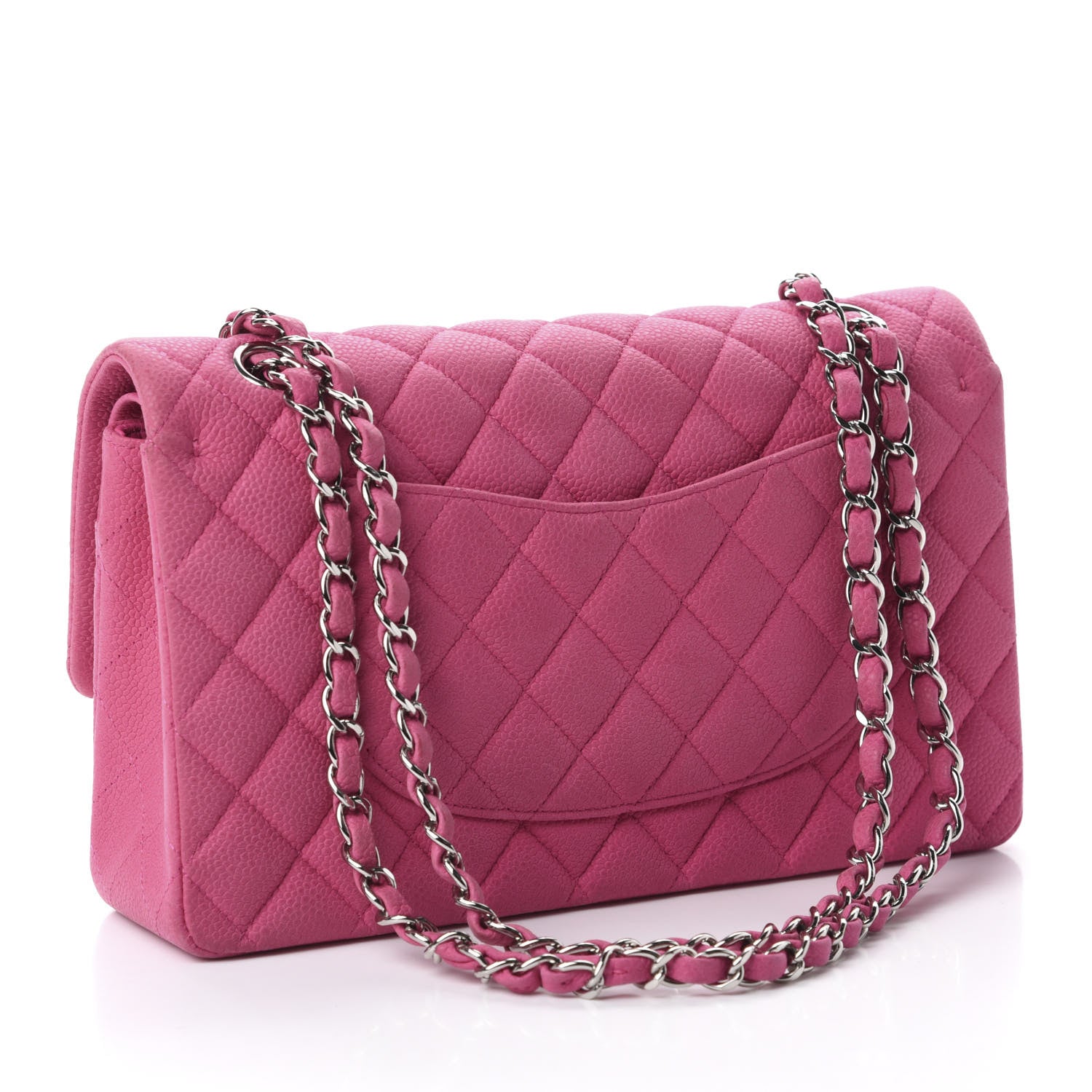 Chanel Iridescent Caviar Quilted Medium Double Flap Pink 3 of 11