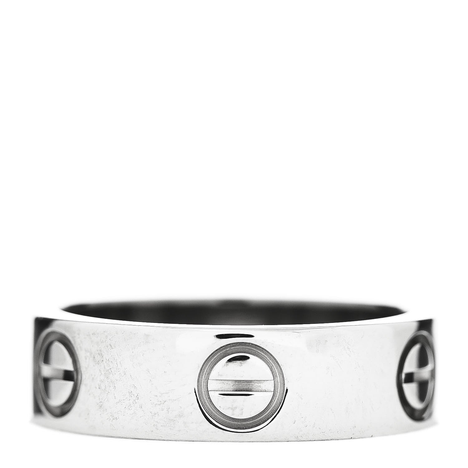 Cartier 18K White Gold 5.5mm LOVE Ring 52 6 1 of 5