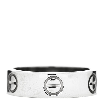 Cartier 18K White Gold 5.5mm LOVE Ring 52 6 1 of 5