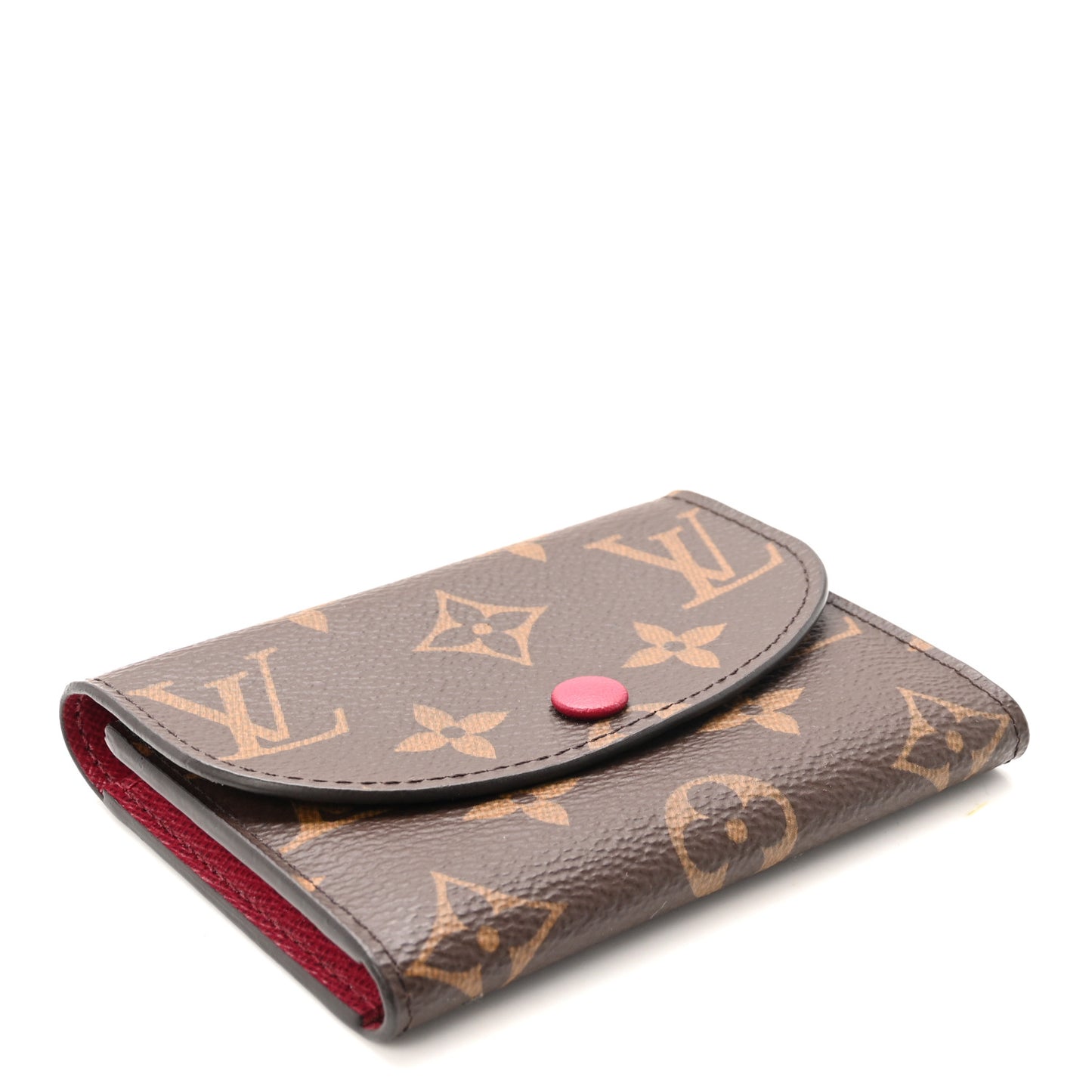 Monogram Rosalie Coin Purse Fuchsia