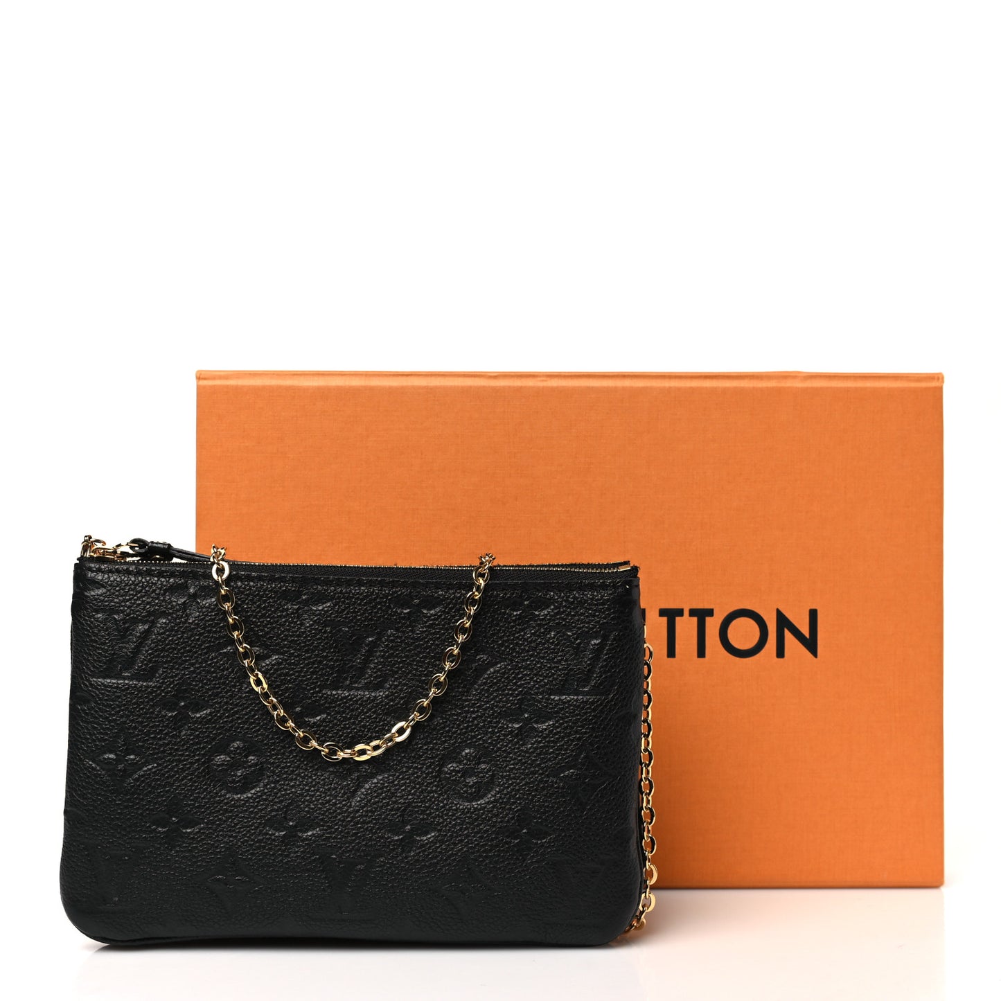 Empreinte Double Zip Pochette Black