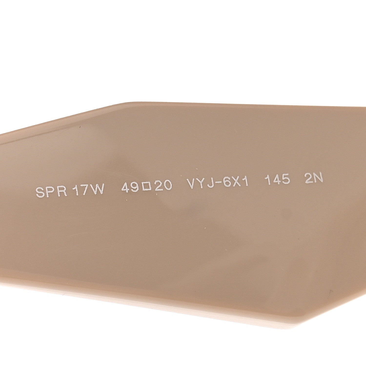Prada Acetate Symbole Sunglasses SPR 17W Plum Beige 5 of 7