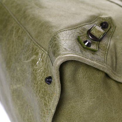Balenciaga Agneau Perforated Classic Hardware Work Light Olive 11 of 12