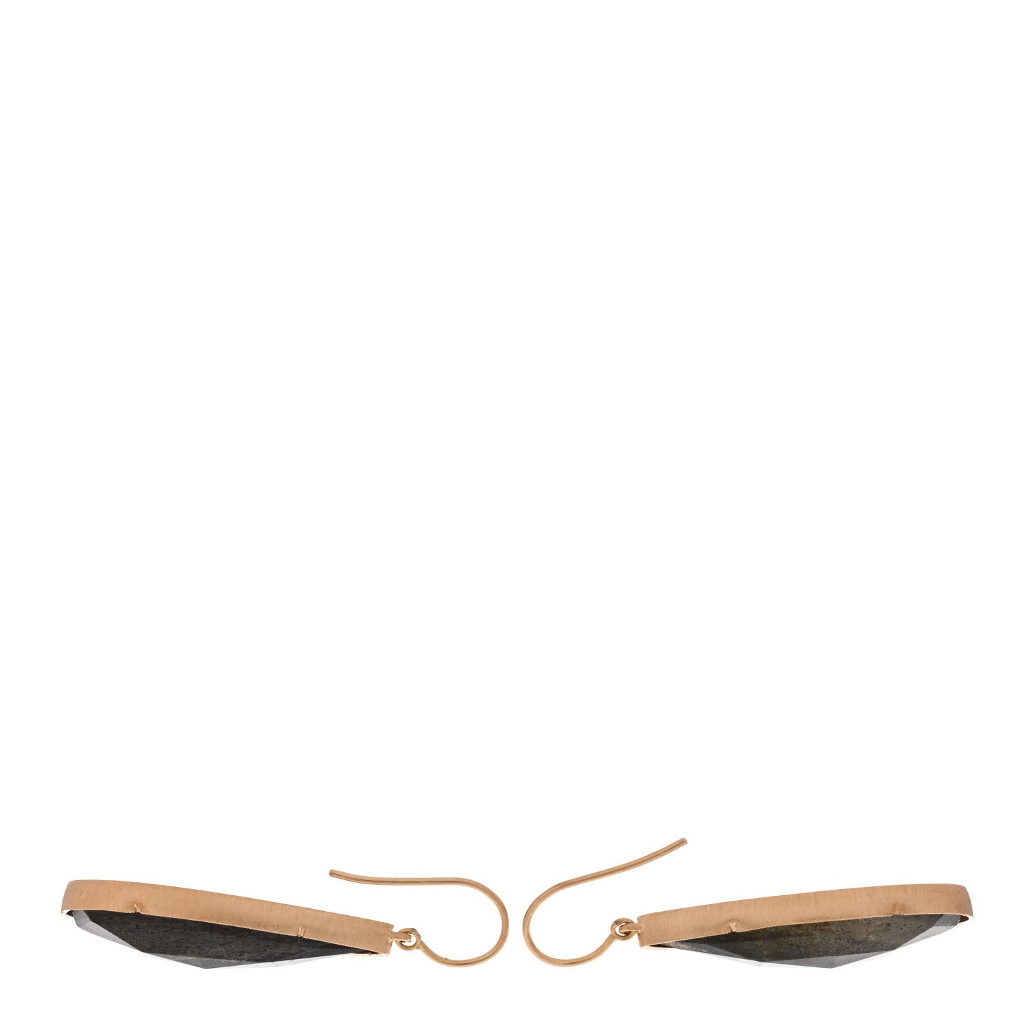 Irene Neuwirth 18K Rose Gold Labradorite Extra Large Classic Tear Drop Earrings 3 of 4