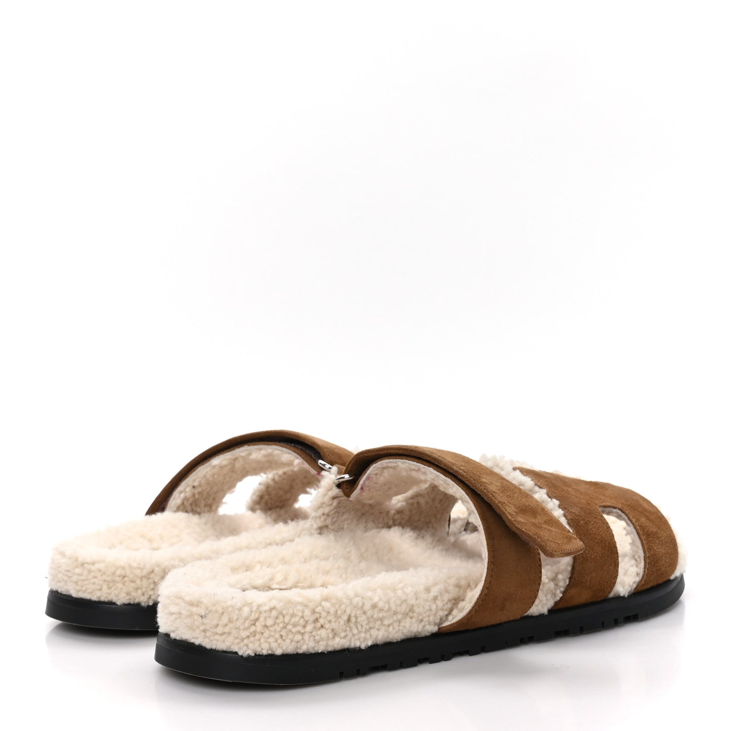 Suede Goatskin Woolskin Mens Chypre Sandals 43 Naturel Ecru
