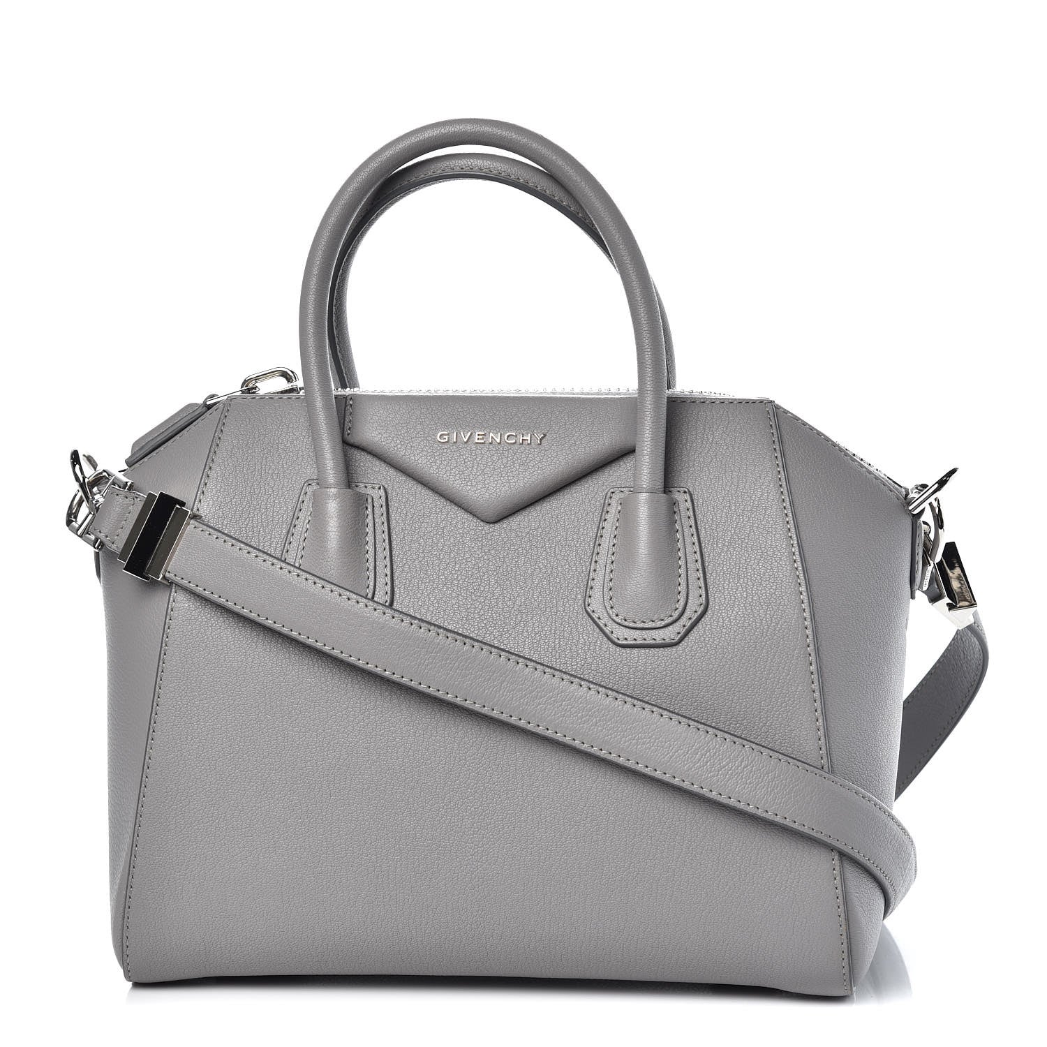 Givenchy Sugar Goatskin Small Antigona Pearl Grey 1 of 9