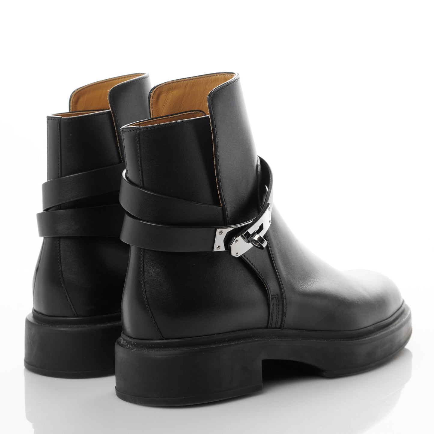 Calfskin Veo Ankle Boots 37.5 Black