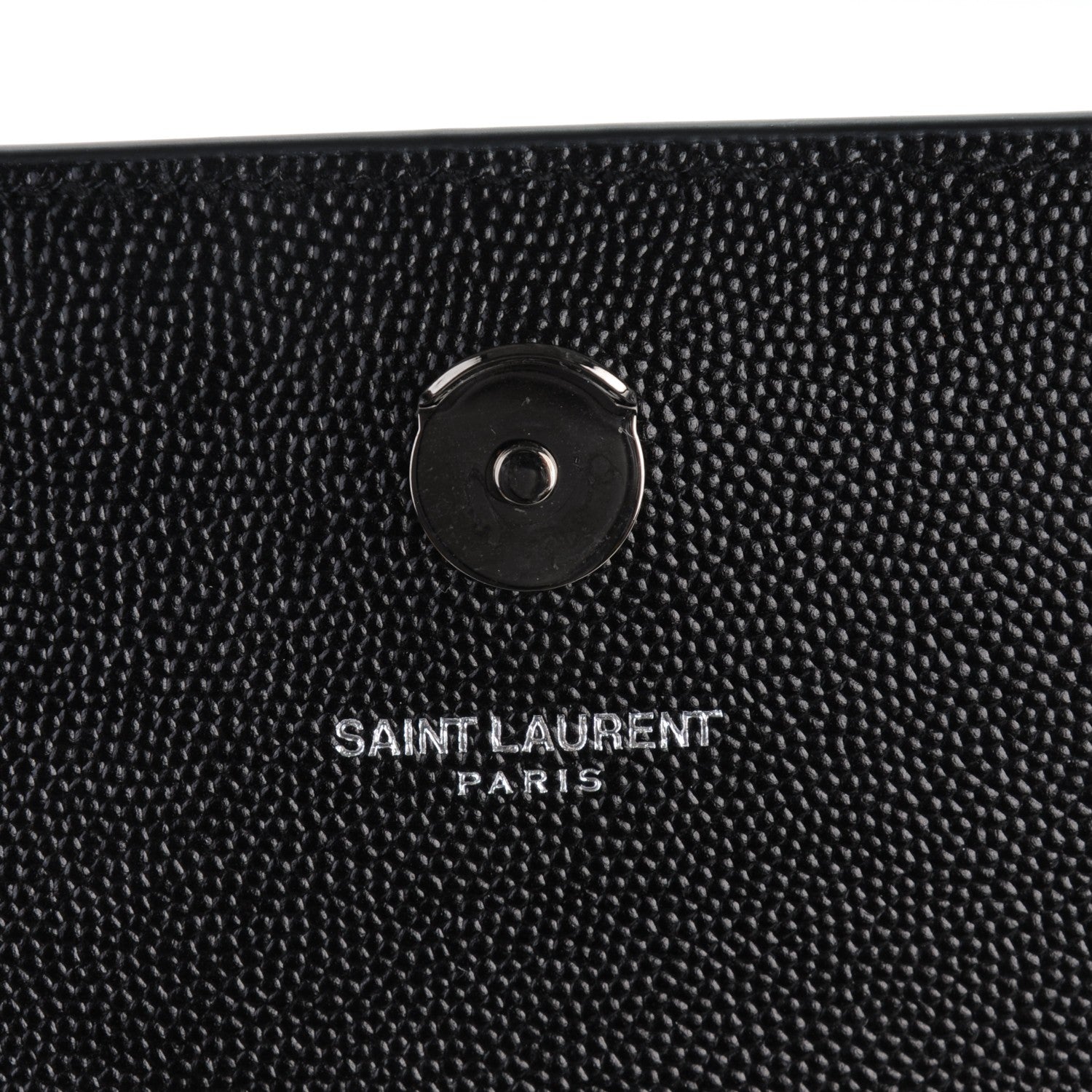 Saint Laurent Grain De Poudre Medium Classic Monogram Kate Satchel Black 6 of 7