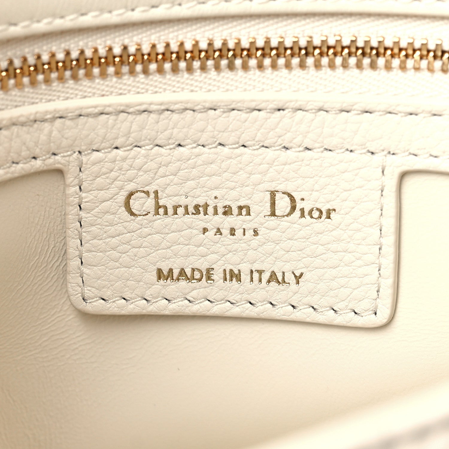 Christian Dior Calfskin Cannage Small Caro Bag Ivory 6 of 11