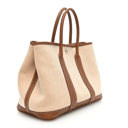 Hermes Toile Negonda Garden Party 30 TPM Ecru Orange Gold 3 of 9