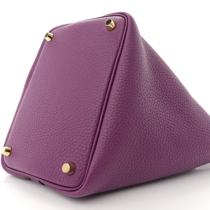 Hermes Taurillon Maurice Picotin Lock 18 PM Anemone 10 of 11