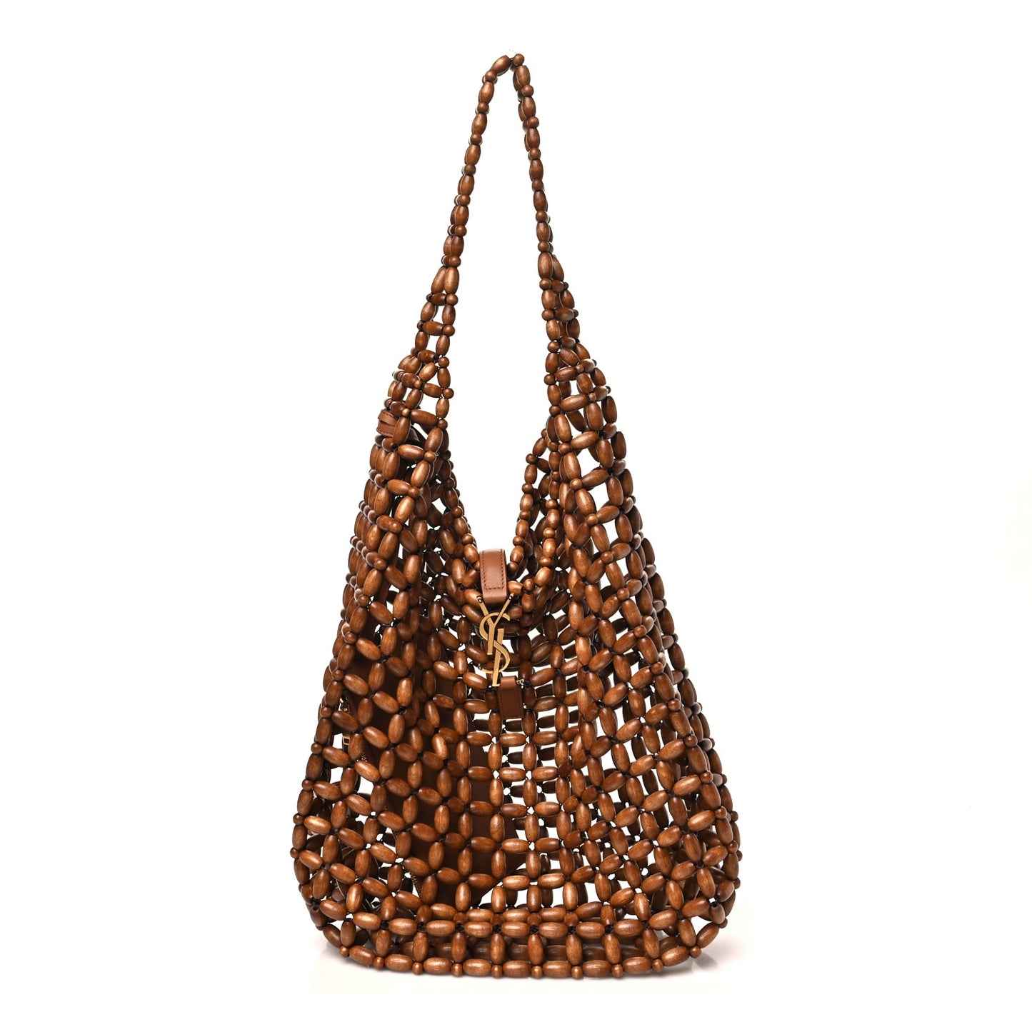 Wood Bead Large Le 5 A 7 Soft Hobo Light Wood