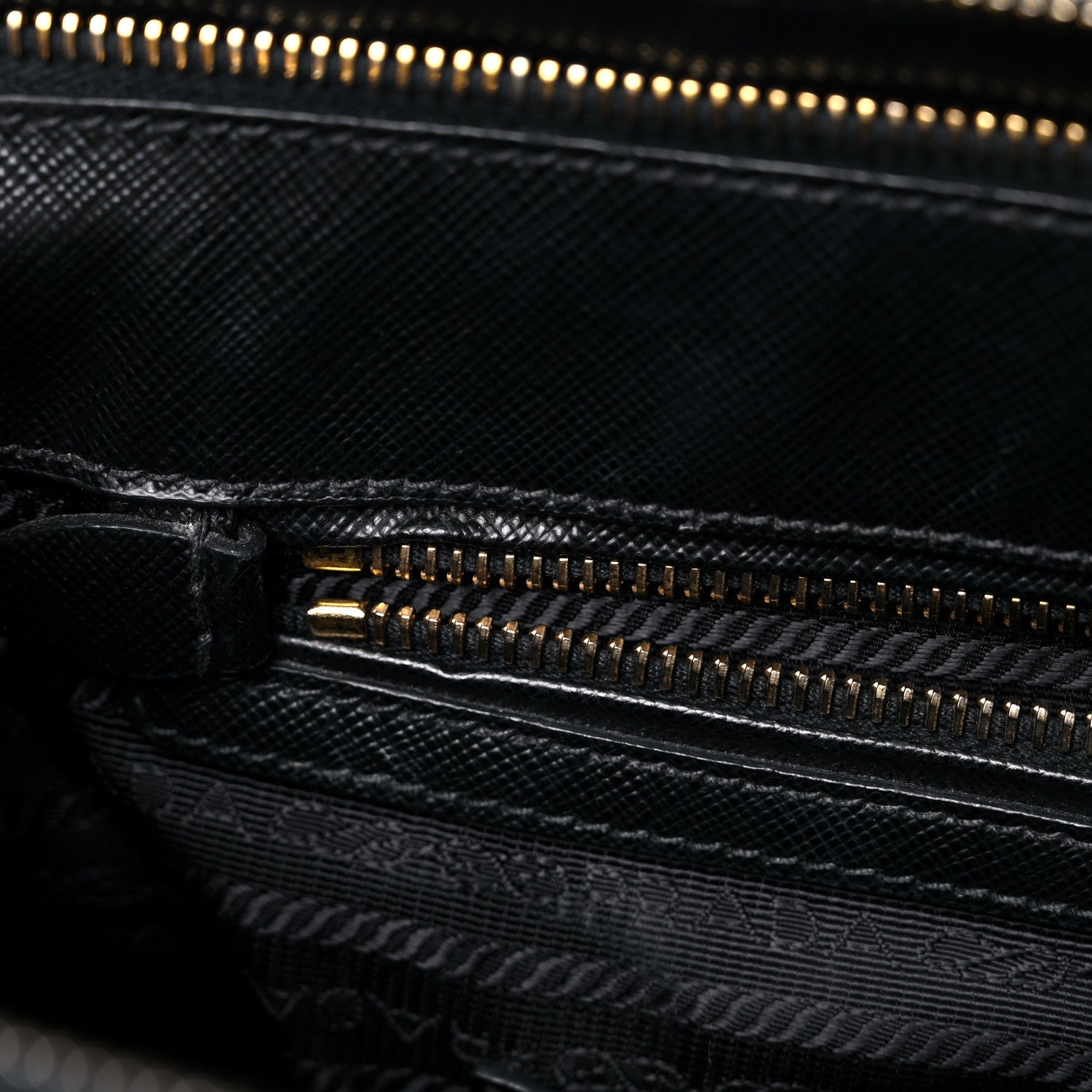 Prada Saffiano Large Galleria Double Zip Tote Black 15 of 27