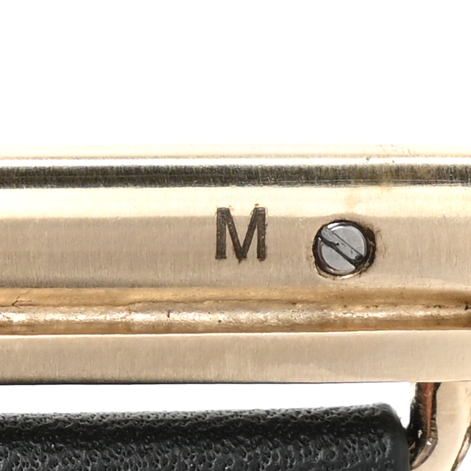 Chanel Calfskin CC Wide Cuff M Black Gold 6 of 7