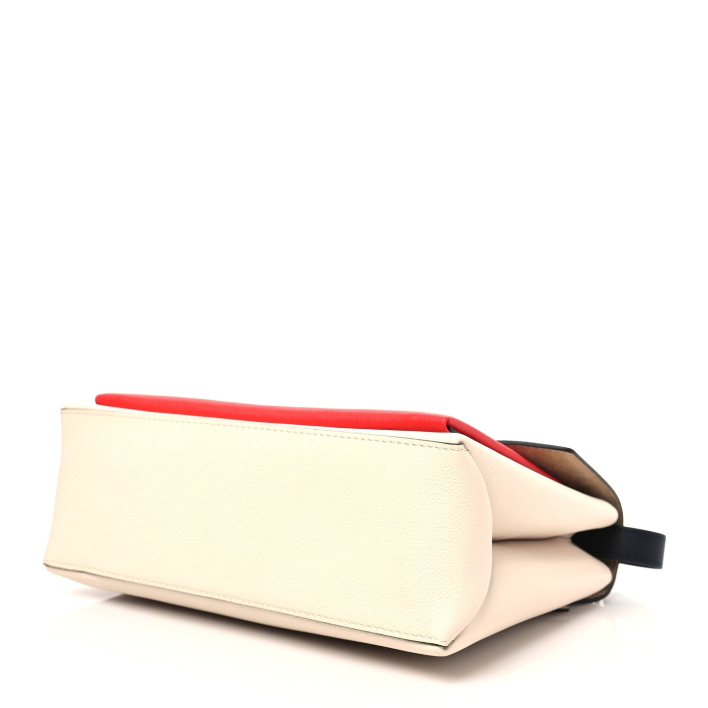 Soft Calfskin My Lockme Top Handle Kabuki Red Quartz Black