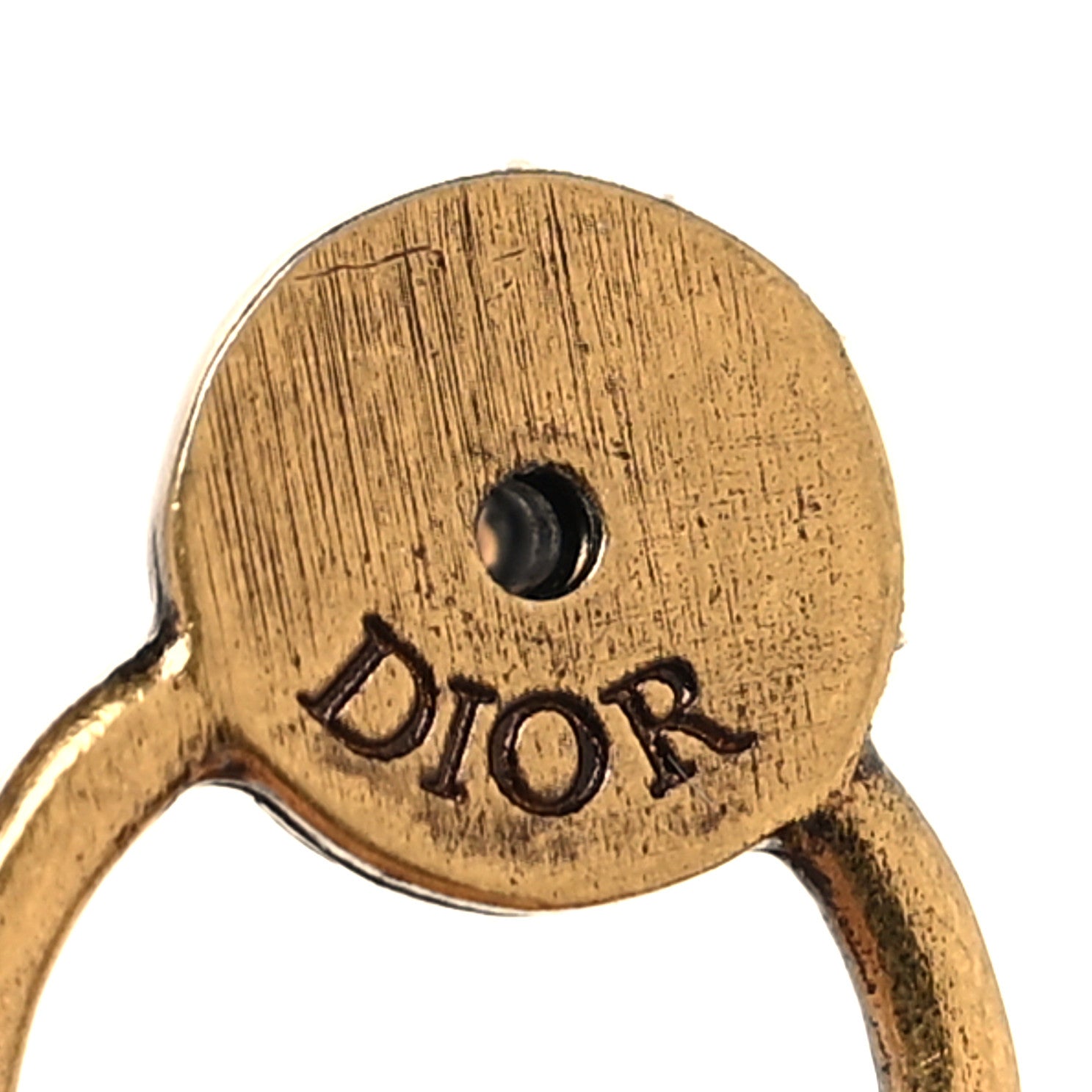 Christian Dior Metal Heart Star J'adior Drop Earrings Antique Gold 4 of 5
