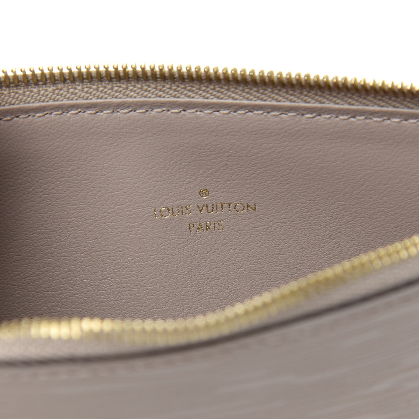 Epi Felicie Chain Wallet Zippered Insert Galet
