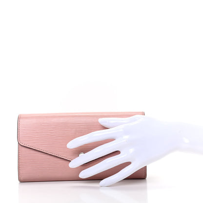 Louis Vuitton Epi Sarah Wallet NM Rose Ballerine 2 of 7
