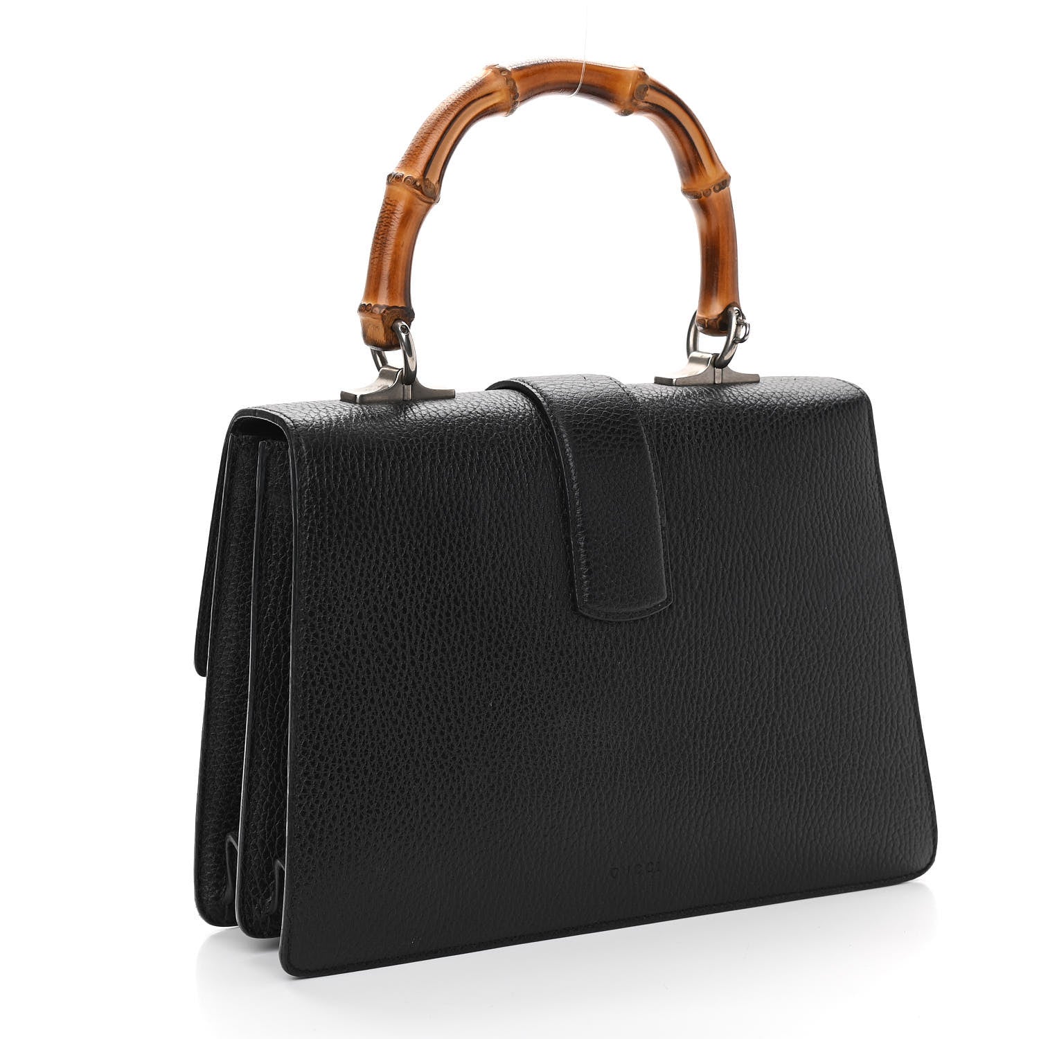 Gucci Dollar Calfskin Crystal Web Medium Dionysus Bamboo Top Handle Bag Black Black Diamond 2 of 11