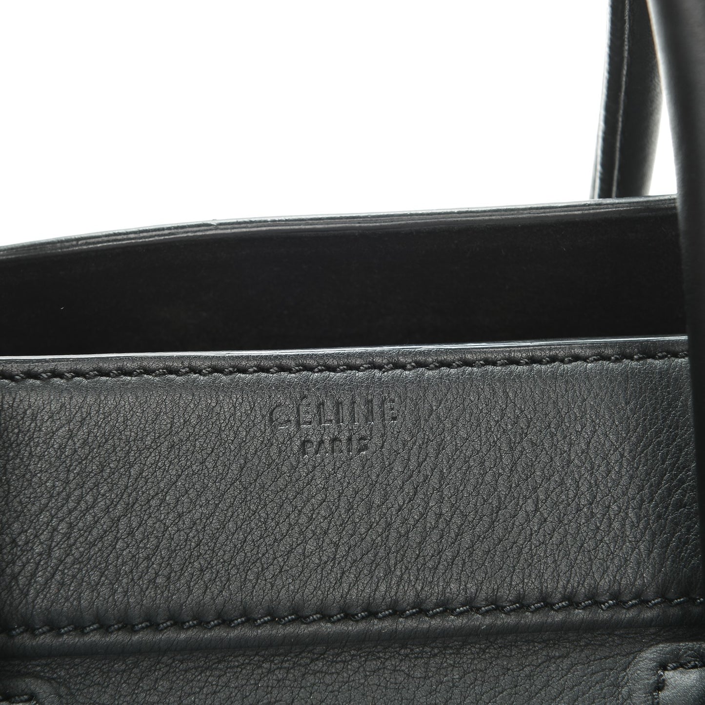 Supple Calfskin Medium Phantom Luggage Black