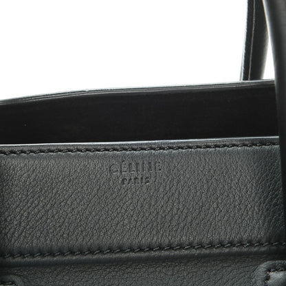 Celine Supple Calfskin Medium Phantom Luggage Black 7 of 8