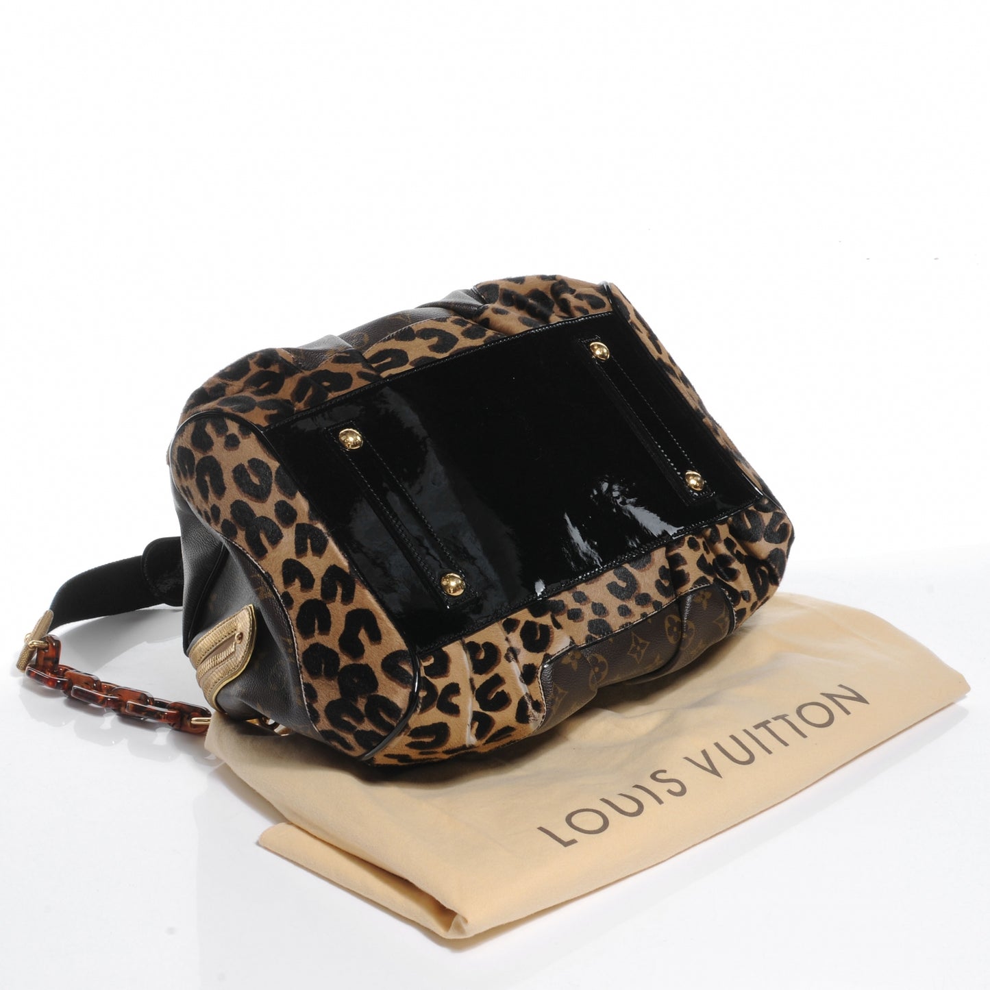 Monogram Leopard Stephen Bag