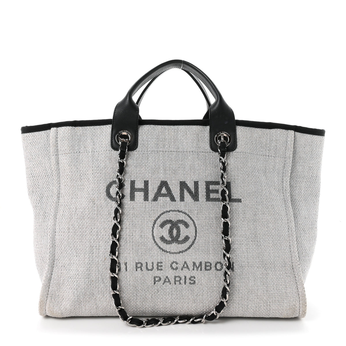 Canvas Deauville Large Tote Grey