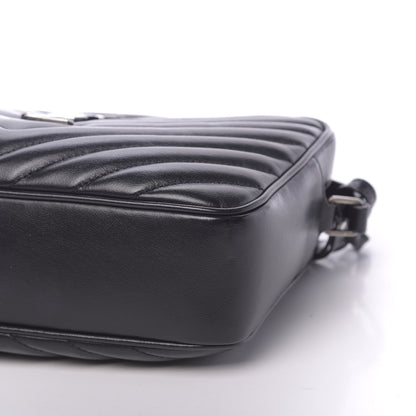 Saint Laurent Calfskin Matelasse Monogram Lou Camera Bag Black 8 of 9