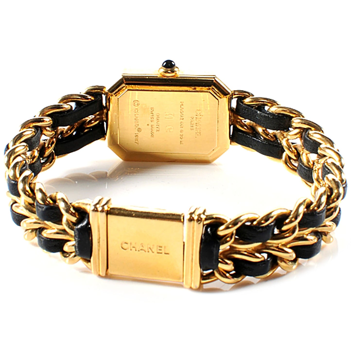 Stainless Steel Lambskin 20mm Chain Premiere Quartz Watch Gold L