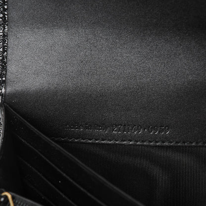 Saint Laurent Textured Patent Belle De Jour Wallet Black 7 of 8