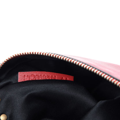 Valentino Garavani Vitello Large Rockstud Zip Pouch Red 10 of 11