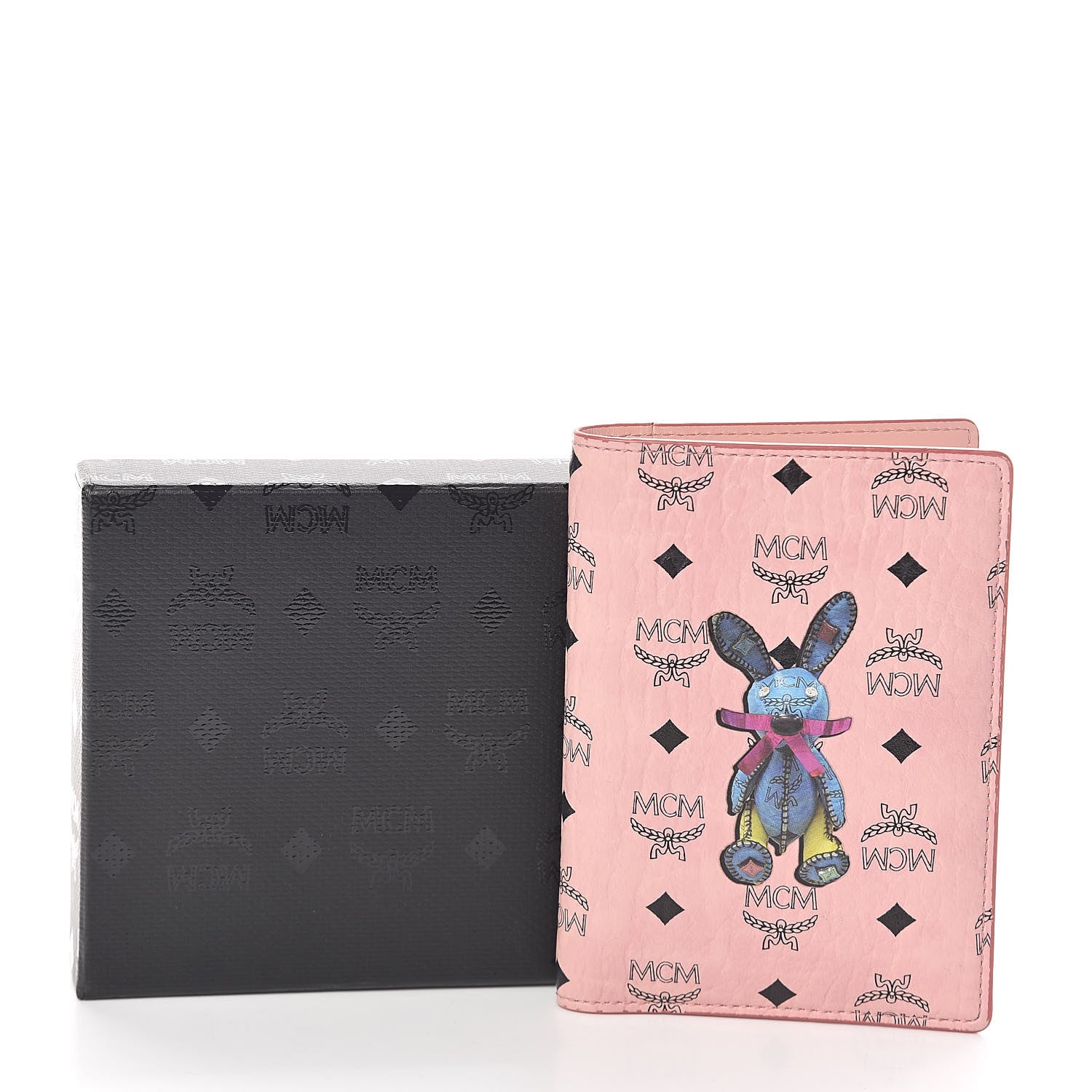 MCM Visetos Rabbit Passport Holder Soft Pink 6 of 6