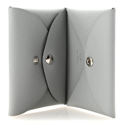 Hermes Epsom Calvi Duo Card Case Gris Pantin 5 of 6