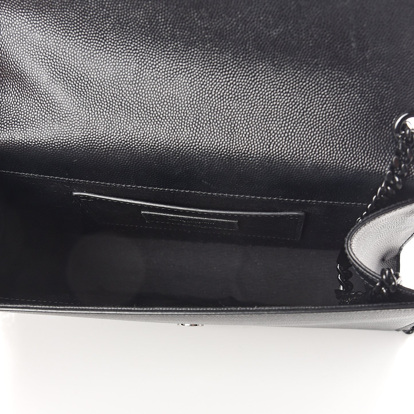 Grain De Poudre Medium Classic Monogram Kate Satchel Black