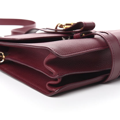 Chloe Grained Calfskin Medium Aby Day Shoulder Bag Red 6 of 7