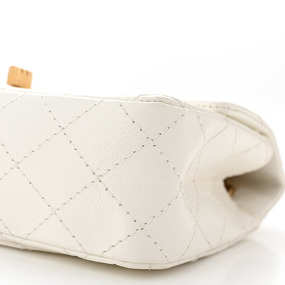 Chanel Aged Calfskin Quilted 2.55 Reissue Mini Flap White 10 of 11