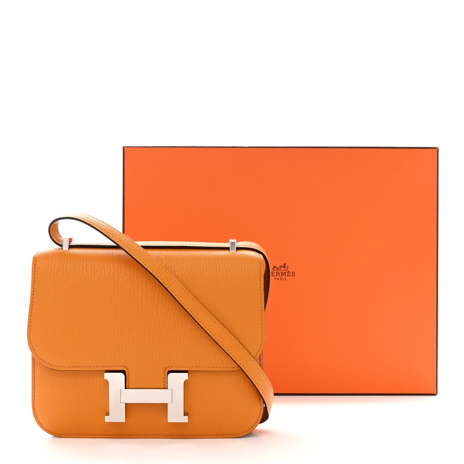 Hermes Chevre Mysore Verso Constance 18 Moutarde Rose Lipstick 11 of 11