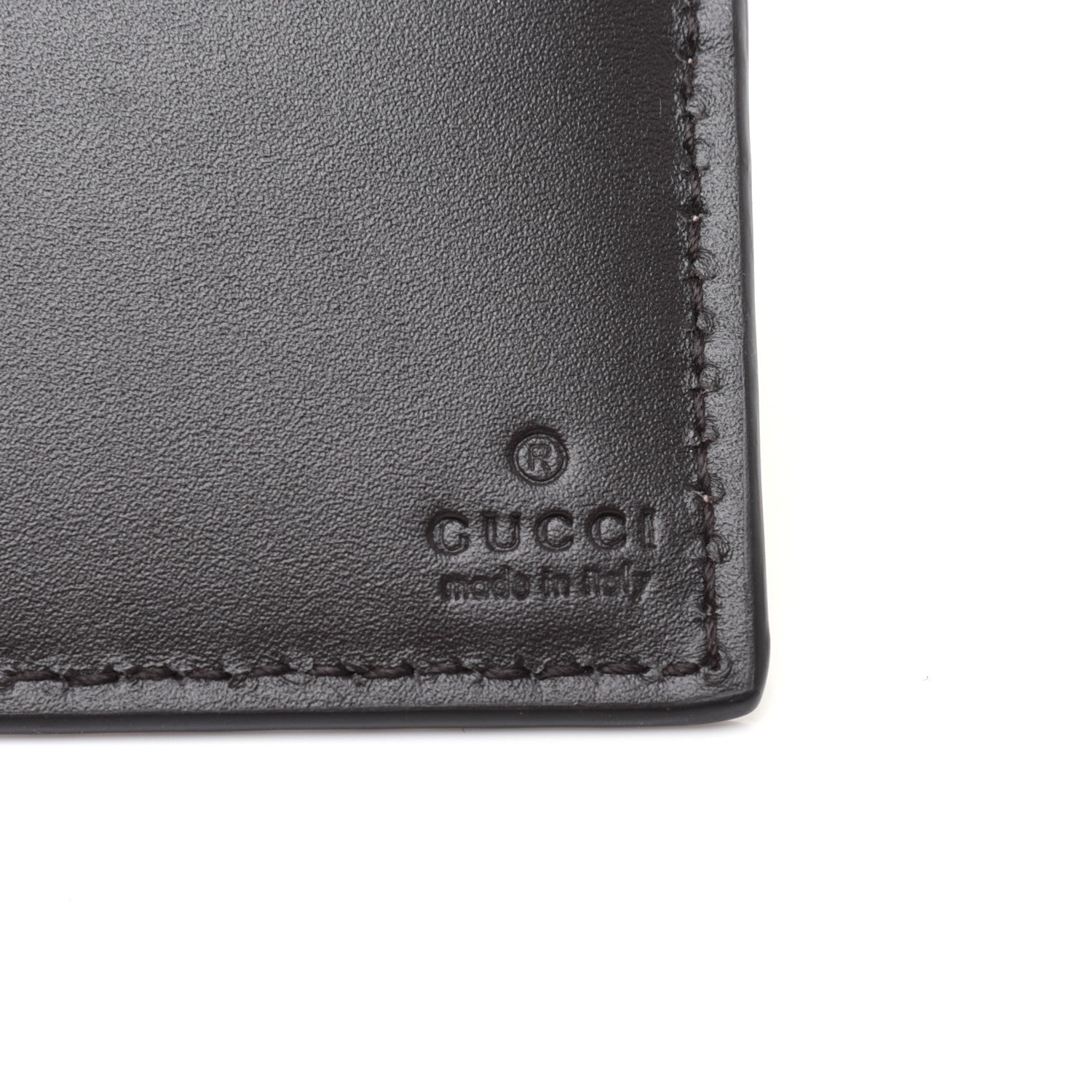 Gucci GG Supreme Monogram Selleria Calfskin Web New Web Bi-Fold Wallet Beige Ebony Cocoa 10 of 12
