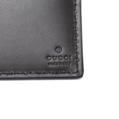 Gucci GG Supreme Monogram Selleria Calfskin Web New Web Bi-Fold Wallet Beige Ebony Cocoa 10 of 12