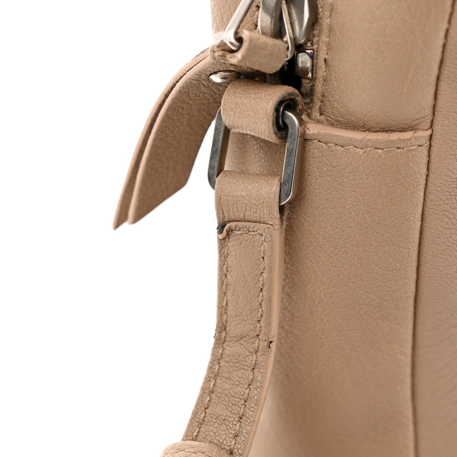 Saint Laurent Lambskin Monogram Small Lou Camera Bag Dark Beige 13 of 21