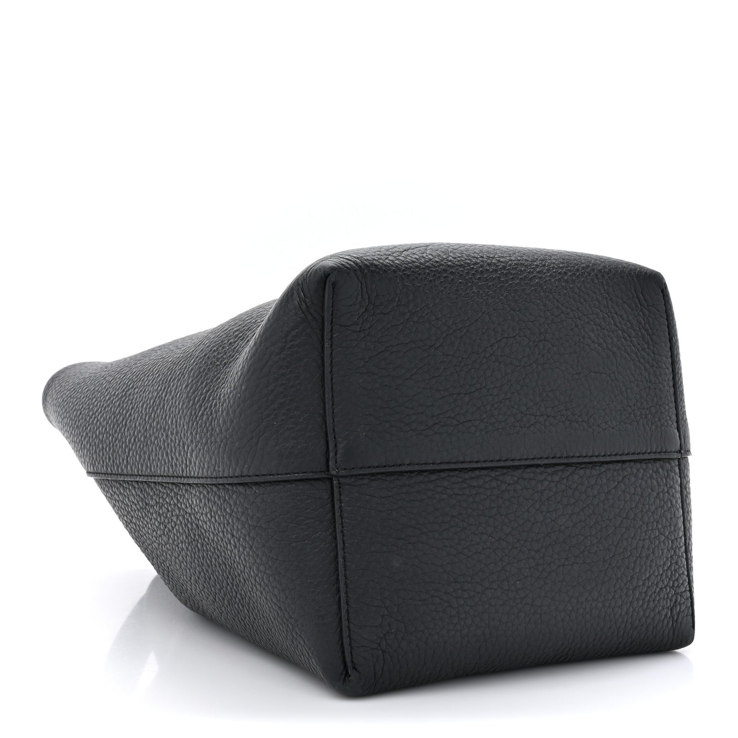 Grained Calfskin Medium N/S Park Tote Black