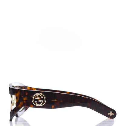 Gucci Oval Sunglasses GG0233S Tortoiseshell Gold 3 of 8