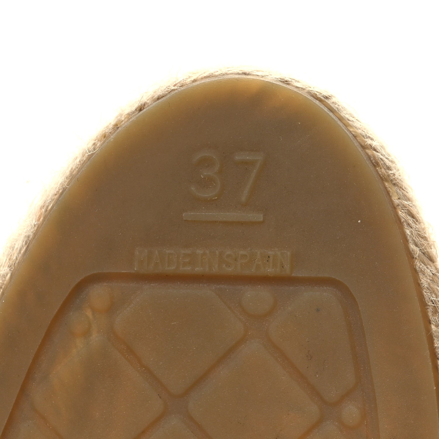 Chanel Lambskin CC Espadrilles 37 Beige Black 7 of 9