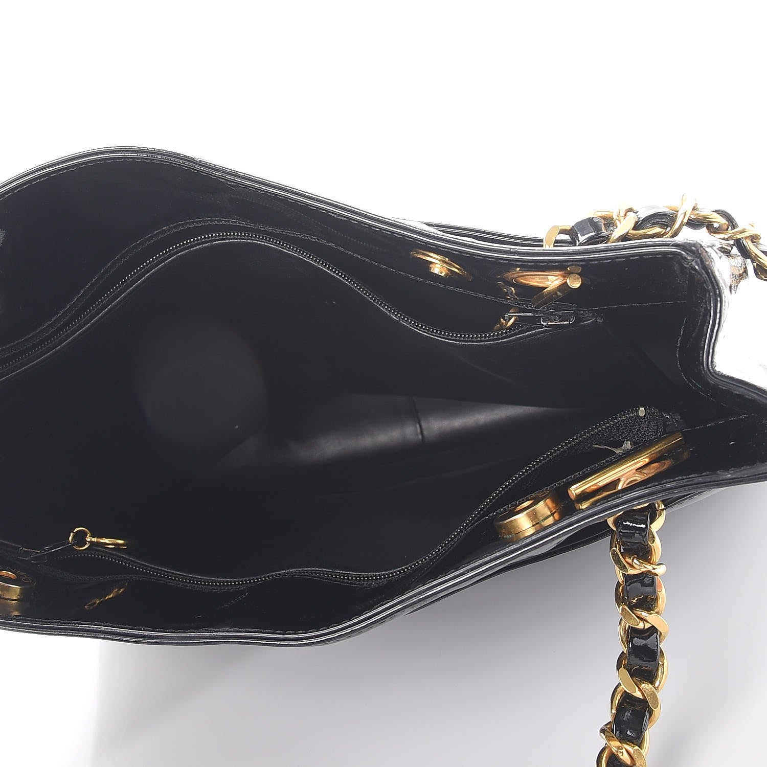 Chanel Patent CC Tote Black 5 of 14