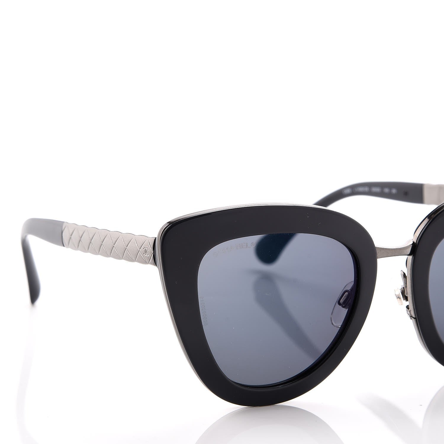 Chanel Cat Eye Quilted Sunglasses 5368 Blue 7 of 9