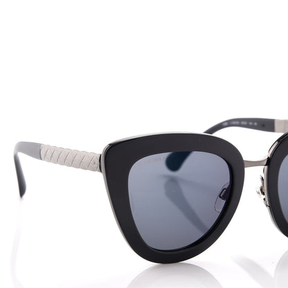 Chanel Cat Eye Quilted Sunglasses 5368 Blue 7 of 9