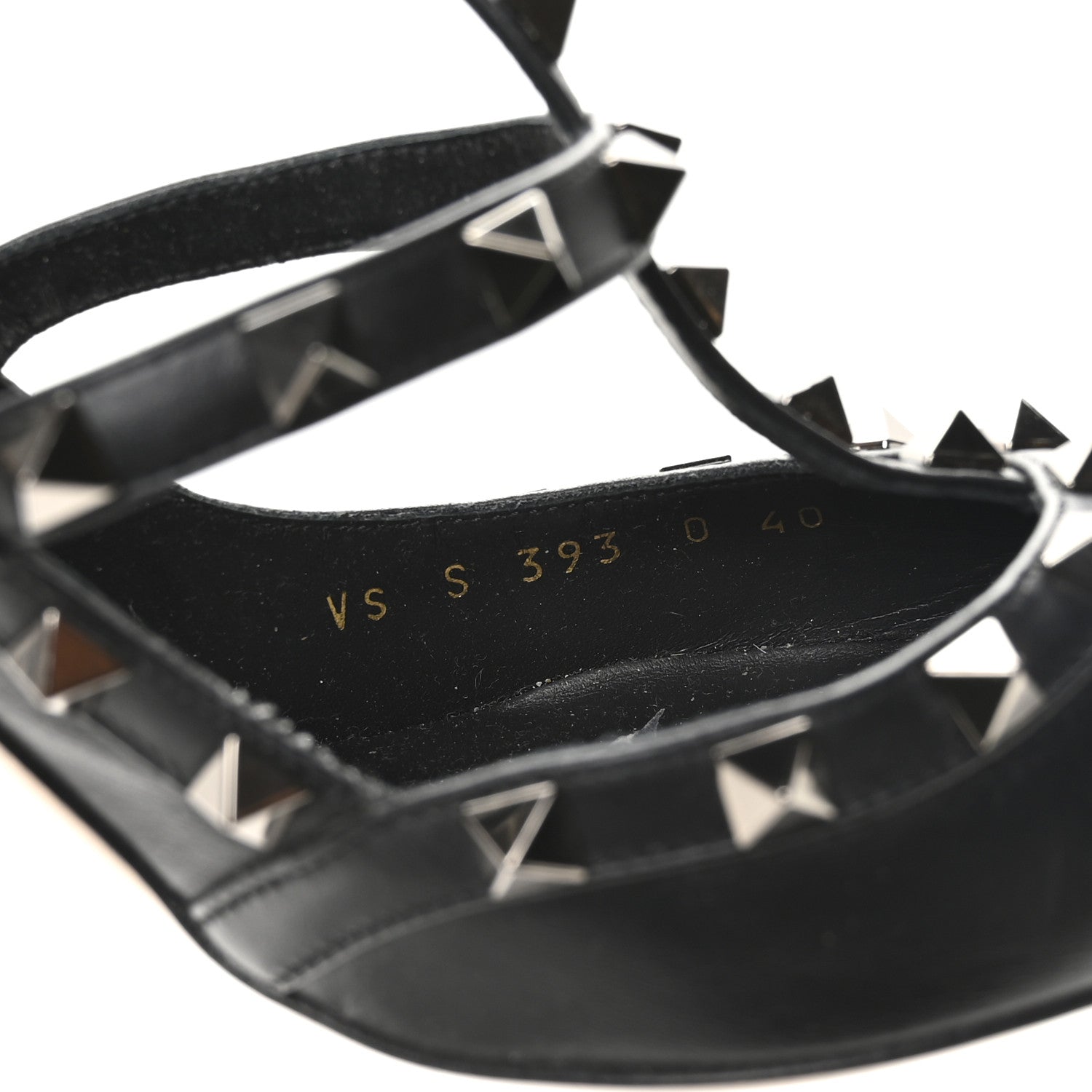 Valentino Garavani Calfskin Nappa Rockstud Undercover Ankle Strap 100mm Pumps 40 Black Grey 8 of 8